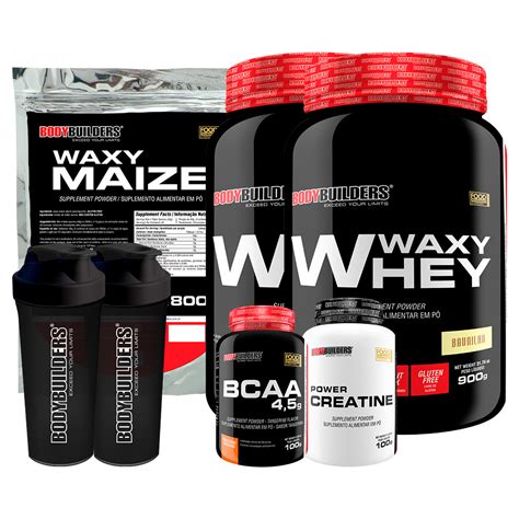 Kit X Waxy Whey G Waxy Maize G Power Creatina G Bcaa