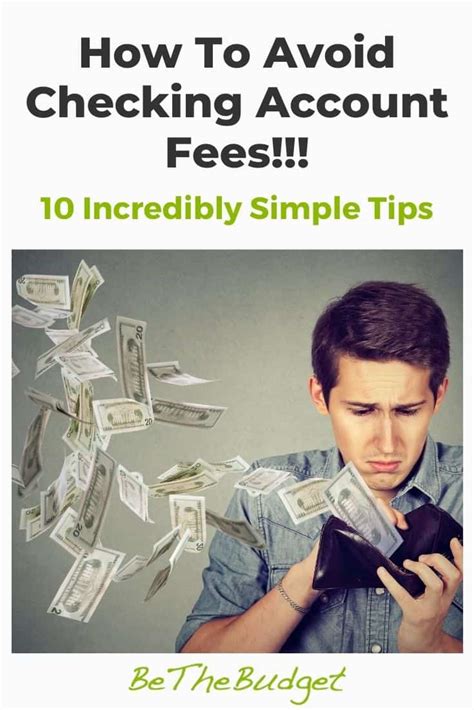 10 Best Ways To Avoid Checking Account Fees - Be The Budget