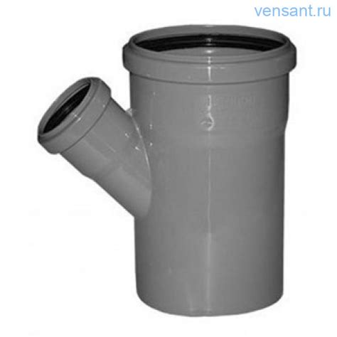 Тройник канализационный ПП 110х50х110 45* косой переходной по цене 78 руб.