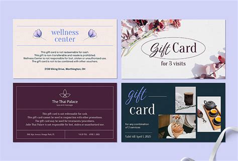 Massage And SPA Gift Card Templates Renderforest