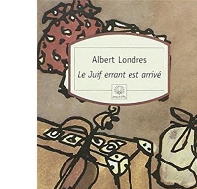 Le Juif errant est arrivé Albert Londres Achat Livre fnac