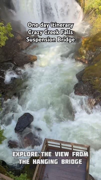 Waterfalls And Suspension Bridge Crazy Creek Bc Youtube