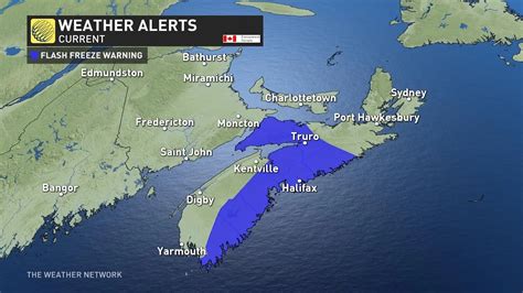 Flash Freeze For Nova Scotia As Temperatures Fall Saturday Night The