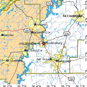 Childersburg, Alabama (AL) ~ population data, races, housing & economy