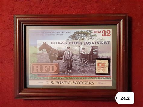 US Post Office Issued Stamps With Photo Rural Postal Worker - Etsy