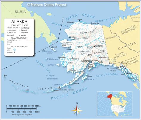 Printable Map Of Alaska With Cities And Towns - Printable Maps