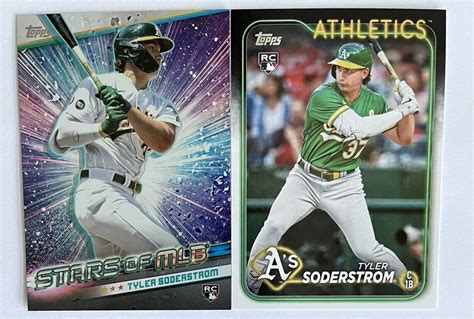 2 2024 Topps Series 1 TYLER SODERSTROM Stars Of MLB RC SMLB 18