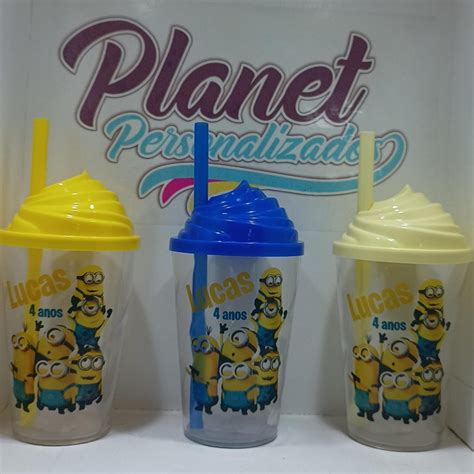 Copo Twister Minions Tampa Chantilly Elo Produtos Especiais