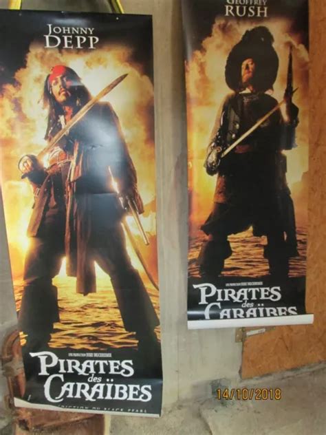 PIRATES DES CARAIBES la malédiction du black pearl Lot de 2 affiches