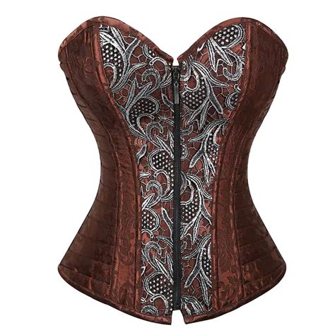 Women S Corset Gothic Embroidered Corsets Pirate Bustier Steel Boned