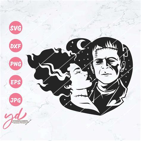 Frankenstein Svg Png Bride Of Frankenstein Svg Halloween Inspire