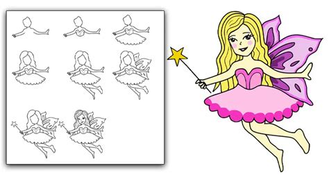 How To Draw A Fairy: A Step-by-Step Guide With Illustrations - Kitty ...