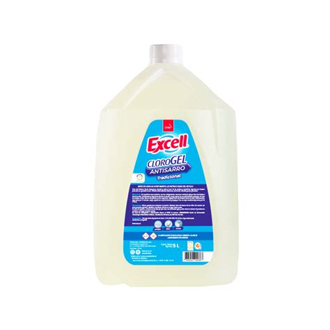 Cloro Gel Antisarro Tradicional 5 Litros Excell Distribuidora Manzano