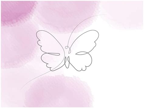 Un dibujo de una mariposa con un fondo rosa con una mariposa en él