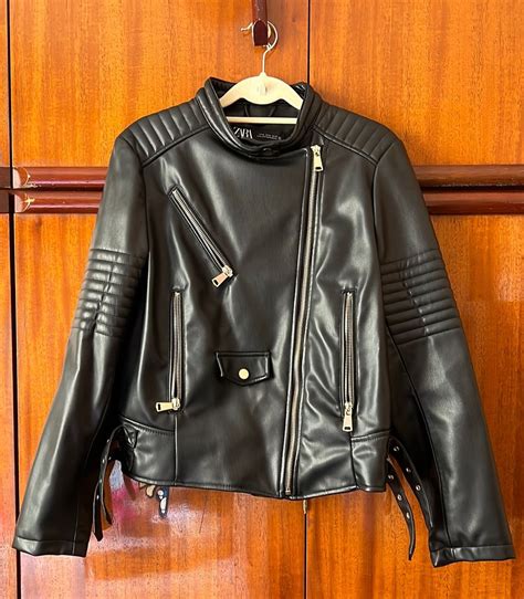 Jaqueta Couro Biker Casaco Feminino Zara Nunca Usado 76116790 Enjoei