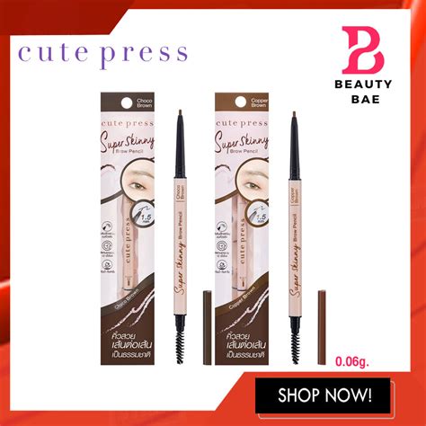 Cute Press Super Skinny Brow Pencil คิวท์เพรส ซุปเปอร์ สกินนี่ เบราว์ เพ็นซิล ดินสอเขียนคิ้ว 0