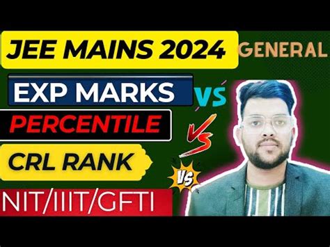 Jee Mains 2024 Marks Vs Percentile Vs General Rank General Category