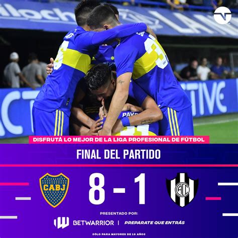 Tnt Sports Argentina On Twitter Goleada Xeneize 🔵🟡 Boca Le Ganó 8 1 A