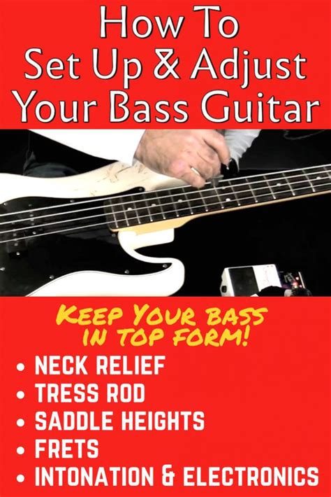 Setting Up And Adjusting Your Bass Bass Guitar Tips And Tricks Bass Guitar Lessons Bass Guitar