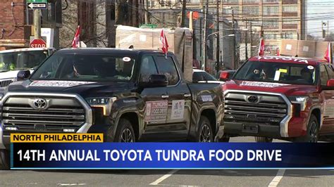 Toyota Tundra Food Drive Trucks Haul 650000 Pounds Of Food For Annual