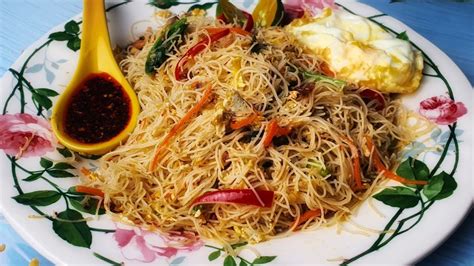 Easy Fried Bee Hoon Rice Vermicelli Bihun Goreng Sedap Breakfast