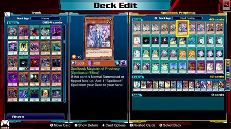 Yu Gi Oh Legacy Of The Duelist Link Evolution Spellbook Prophecy Deck