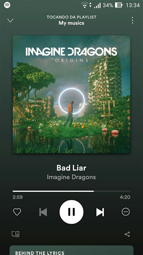 Bad Liar → Imagine Dragons Spotify Musics Imagine Dragons Music