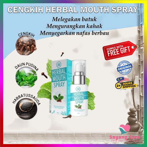 Nusrah Im Herbal Mouth Spray Cengkih Herba Dan Pudina Habatussauda