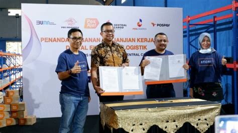 Kerjasama Sentral Cargo Dan Pos Indonesia Perkuat Digital Ekosistem