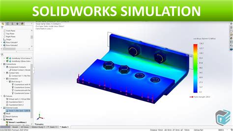 Solidworks Simulation Bolt Connection Youtube