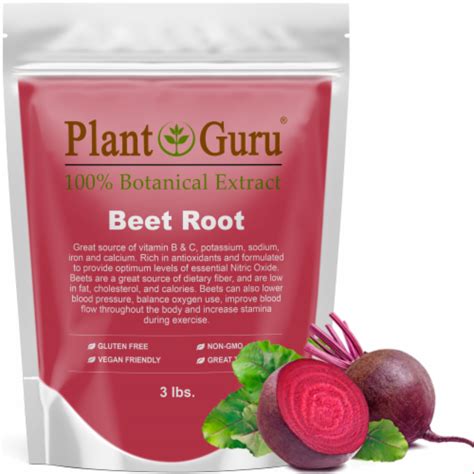 Plant Guru Red Beet Root Powder Super Food Juice 48 Oz 48 Oz Frys