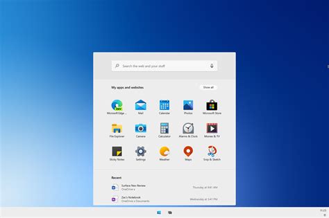 A Closer Look At Microsoft S New Start Menu And Taskbar On Windows 10x Windows Central