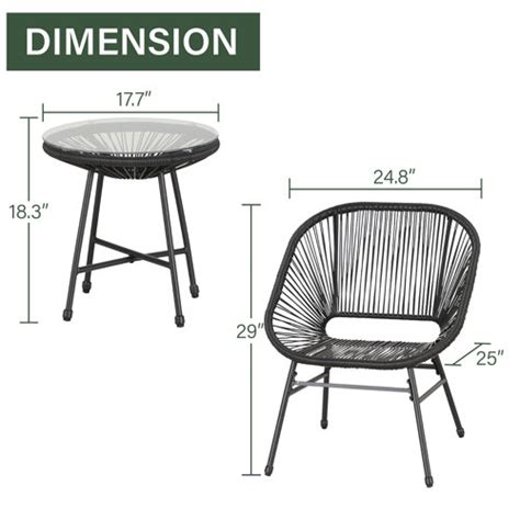 Wade Logan Ava Sophia 2 Person Round Outdoor Dining Set Reviews