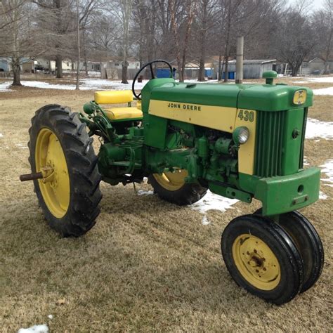 John Deere 430t Tractor Narrow Front With 3 Point Hitch