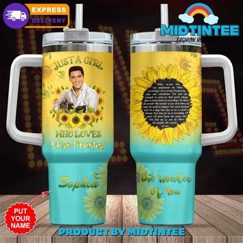 Elvis Presley Singer Custom Name Stanley Tumbler Midtintee