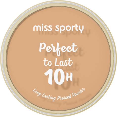 MISS SPORTY Perfect to Last 10h matujący puder do twarzy nr 050 Sand