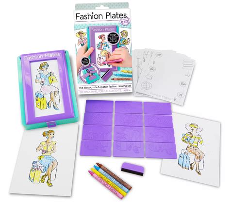 Playmonster Fashion Plates Travel Drawing Set