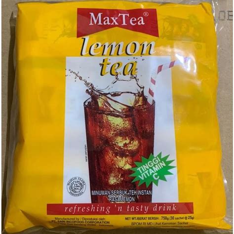 Jual TERMURAH Lemon Tea Max Tea 25gr Isi 30 Sachets KOPI RUBE KOPI