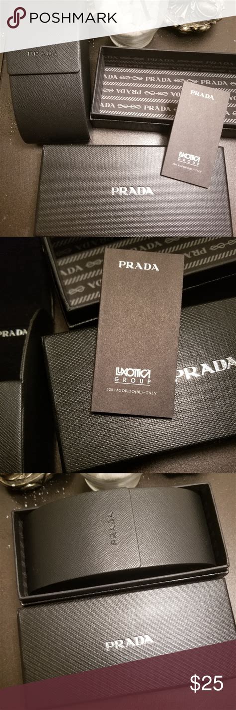 Authentic Prada Glasses Case Box And Contents Prada Glasses Glasses