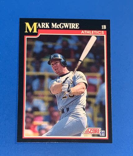 Score Mark Mcgwire Baseball Card Oakland Athletics Set Break