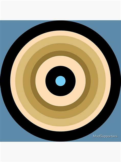 Ring Retro Tan Mod Roundel Poster For Sale By Modsupporters Redbubble