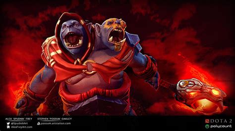 Artstation Dota 2 Fortunes Veil Ogre Magi、alexander Frey 高画質の壁紙