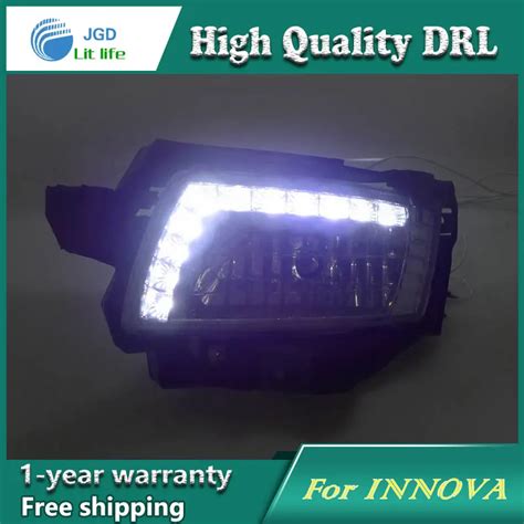 Free Shipping 12V 6000k LED DRL Daytime Running Light Case For Toyota