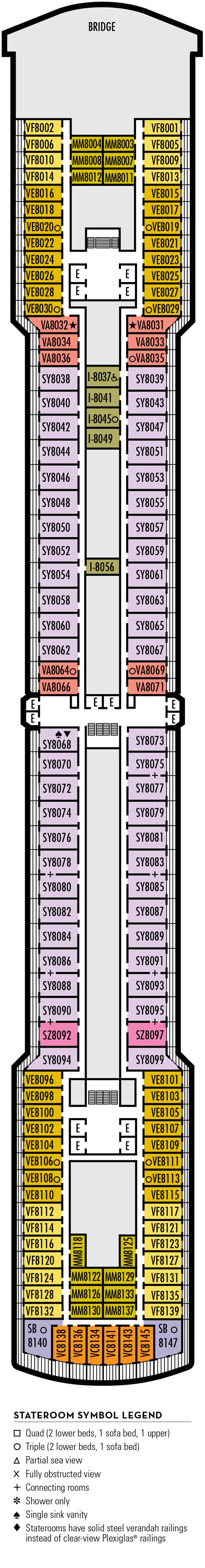 Noordam – Deck Plans - Planet Cruise