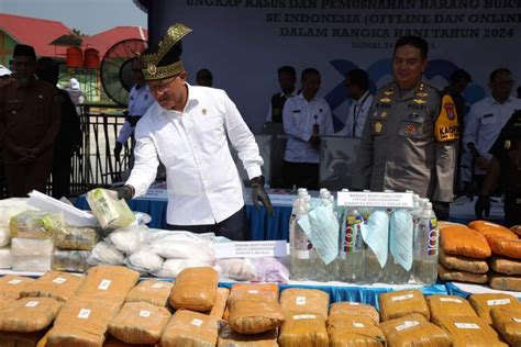 Jelang Hani Bnn Ri Sita Dan Musnahkan Ratusan Kilogram Narkotika