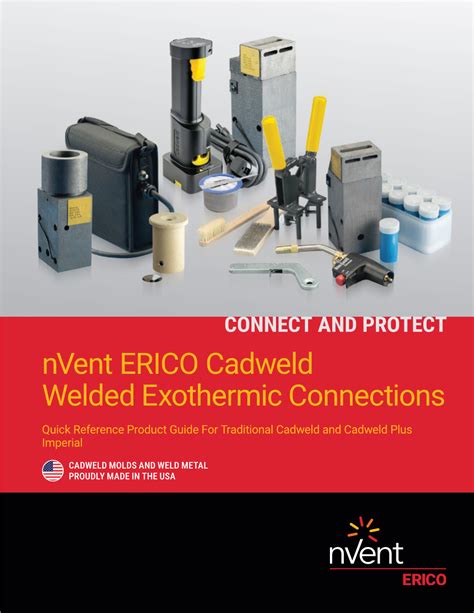 Nvent Erico Cadweld Welded Exothermic Connections Quick Reference