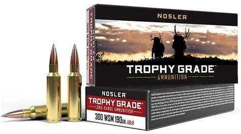 Nosler Trophy Grade Long Range 300 WSM 190 Grain AccuBond Long Range