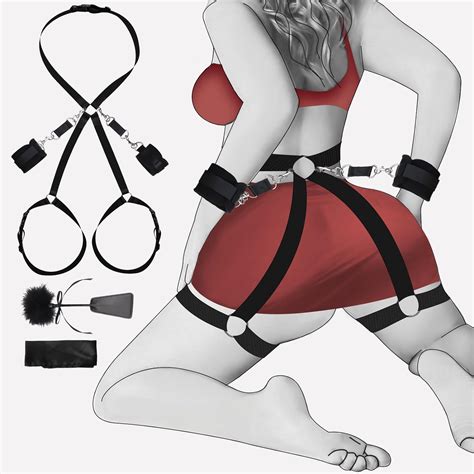 Amazon Bdsm Sex Bondage Kit Restraint Sets Waist To Thighs Adult