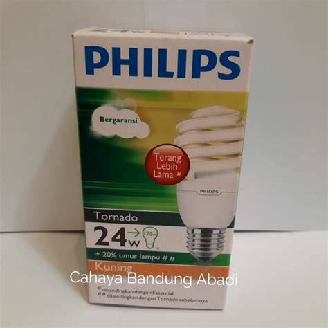 Jual Lampu Philips Tornado 24 Watt Kuning 82 Shopee Indonesia