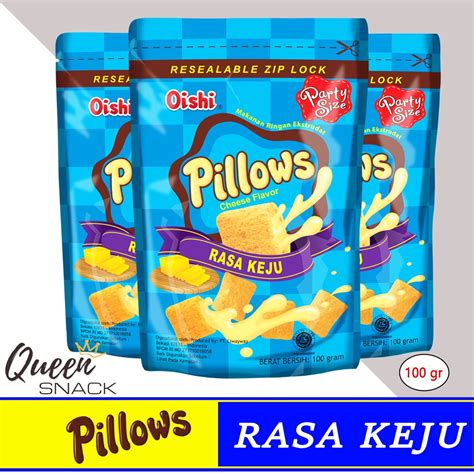 Jual Oishi Snack Pillows Rasa Keju Kemasan Pouch 100gr Shopee Indonesia